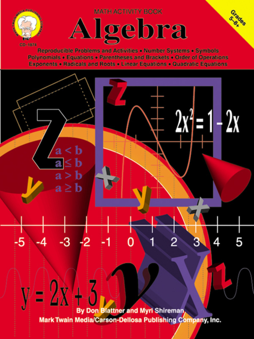 Don Blattner 的 Algebra, Grades 5 - 8 內容詳情 - 可供借閱